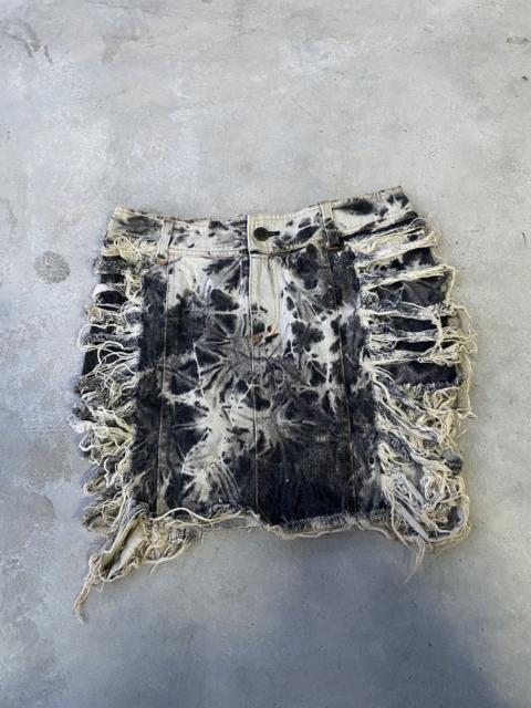 Other Designers DASH DISTRESSED DENIM SEXY SKIRT