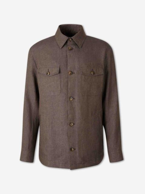 Canali LINEN OVERSHIRT