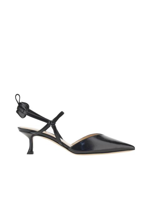FENDI Fendi Very Colibry Leather Slingback Pumps Black