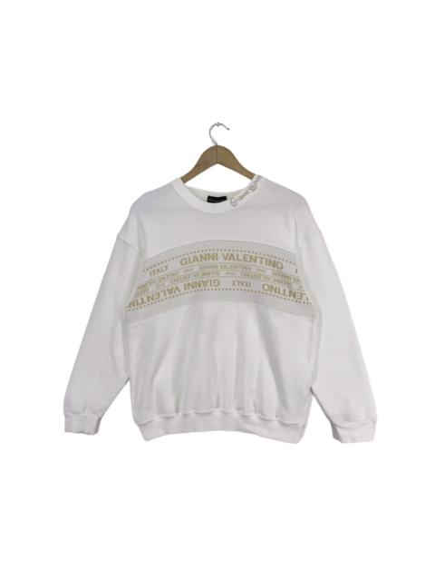 Other Designers Vintage - Vintage Gianni Valentino Italy Sweatahirt Big Logo