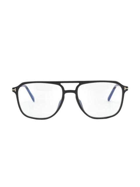 TOM FORD Open Box - Tom Ford Blue Light Block Navigator Men's Eyeglasses FT5665-B 001 54