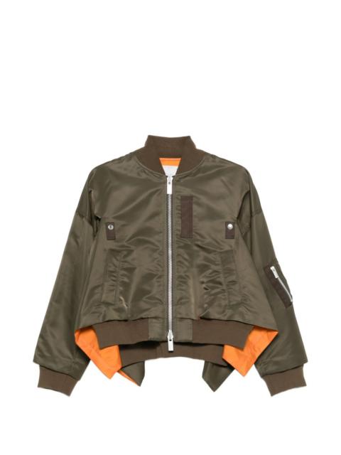sacai Sacai Women Nylon Bomber Jacket