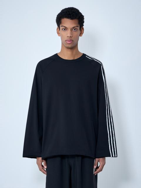 Y-3 Striped Shoulder Cotton T-Shirt