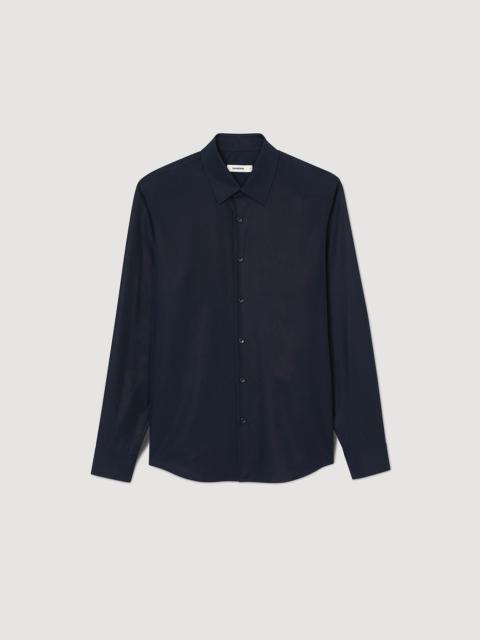 Sandro FITTED STRETCH COTTON SHIRT