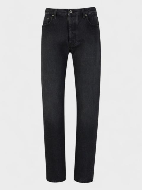 Off-White Off-White Tapered leg faded effect jeans