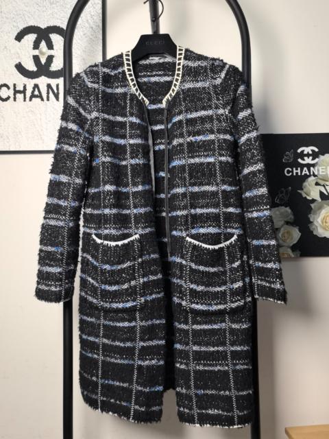 Louis Vuitton Louis Vuitton Wool Cable-Knit Overcoat