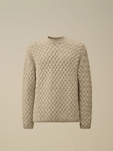 C.P. Company Lambswool GRS Logo Crewneck Sweater