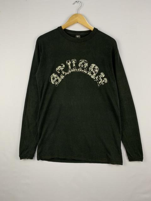 Other Designers Vintage Stussy Spellout Long Sleeve Shirt Black Medium