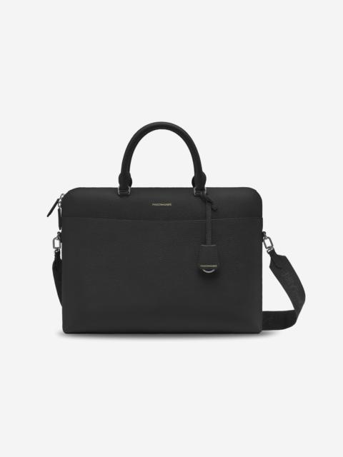 MAISON de SABRÉ MAISON de SABRÉ Leather Laptop Bag in Black Caviar at Nordstrom