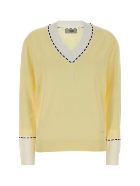 FENDI Fendi Women Yellow Wool Blend Sweater