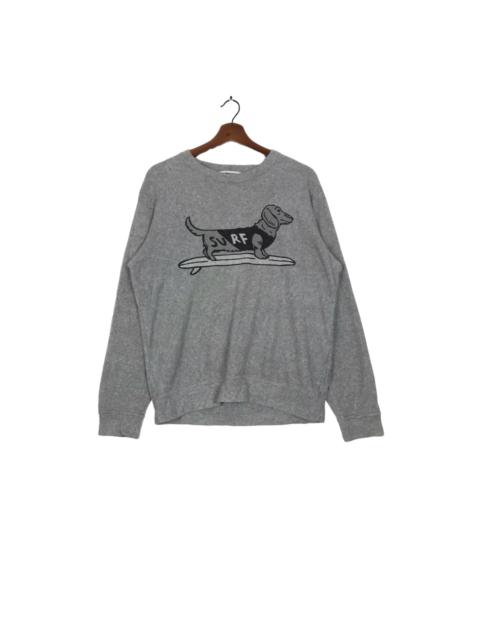 Other Designers Vintage - Vintage Outdoor Product Animated Surf Dog Sweatshirt