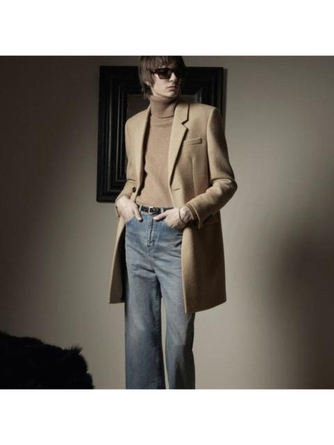 SAINT LAURENT Saint Laurent Single Breasted Coat in Medium