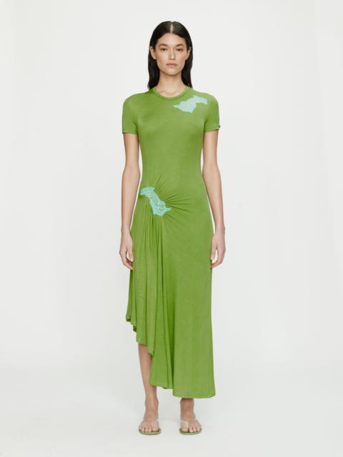 CHRISTOPHER ESBER Delphin Lace Rib Tee Dress