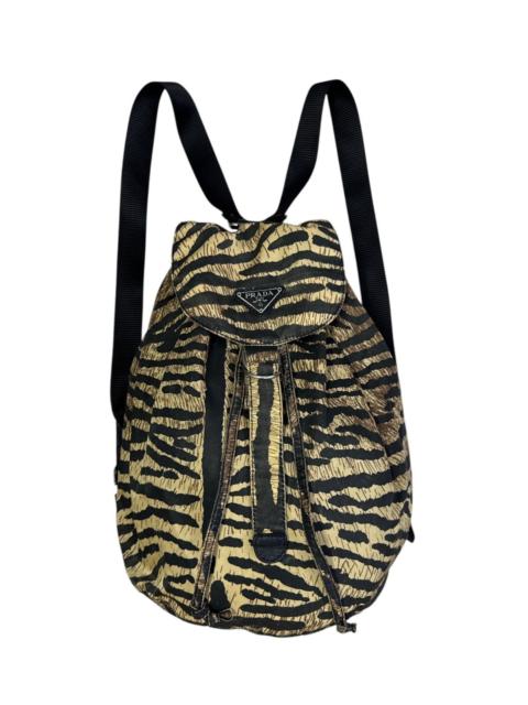Prada PRADA ZEBRA PRINT NYLON BAGPACK BAG