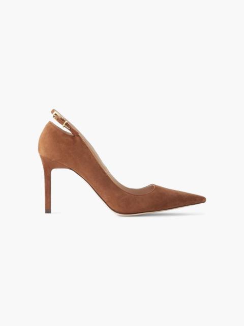 TOM FORD Angelina cutout buckle-detailed suede pumps