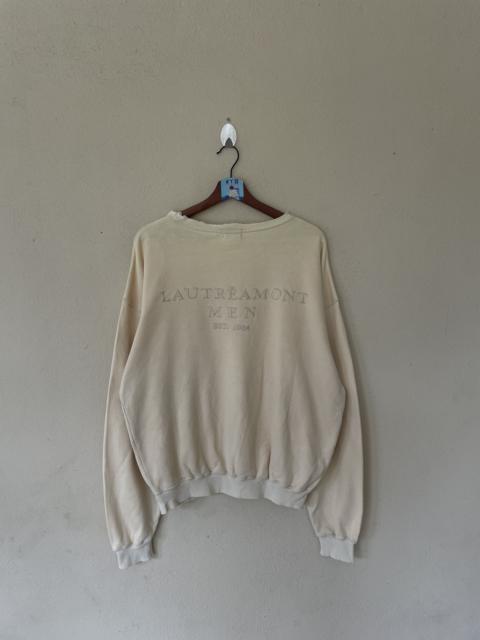 Other Designers Vintage - CRAZY DISSTRESSED EMBROIDERED LAUTREAMONT SWEATSHIRT