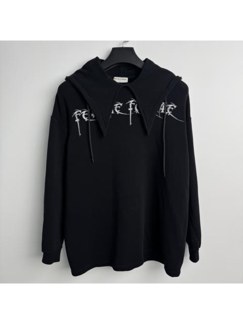 BALENCIAGA Balenciaga Logo Embroidered Hoodie