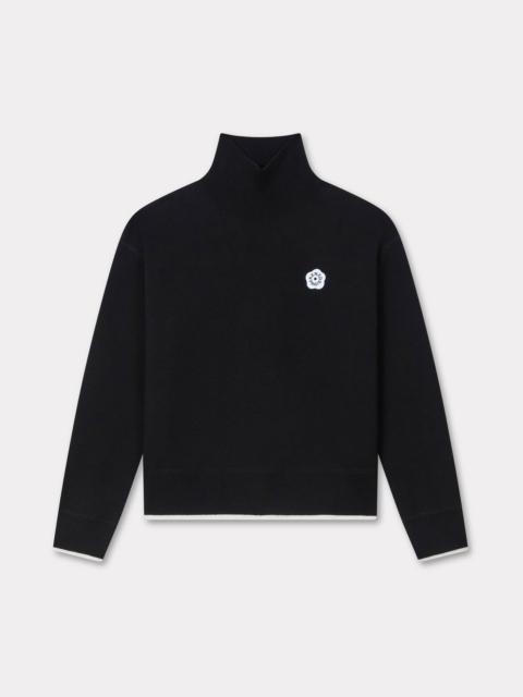 KENZO 'Boke Flower 2.0' embroidered high neck jumper in cotton wool