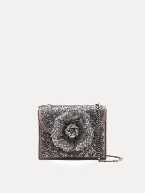 Oscar de la Renta PAVÉ CRYSTAL MINI TRO BAG