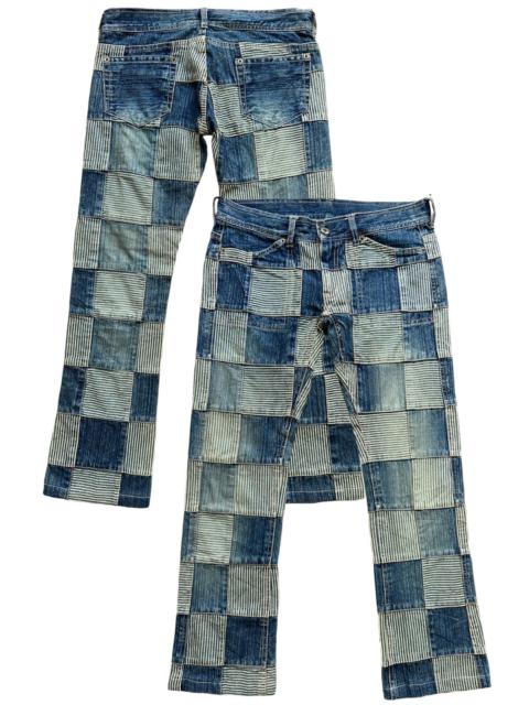 Japanese Brand Inspired by Kapital Patchwork Jeans 31x28.5