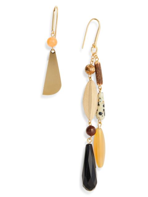 Isabel Marant Isabel Marant Mismatched Drop Earrings in Natural at Nordstrom