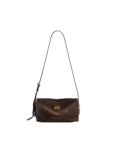 BALENCIAGA BALENCIAGA Le 7 Medium $3350 Moka Shoulder Bag New & Authent