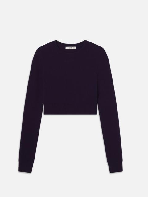FRAME The Cashmere School Crew Sweater in Royal Purple