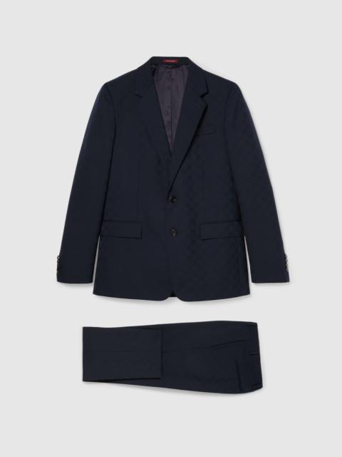 GUCCI GG wool jacquard suit