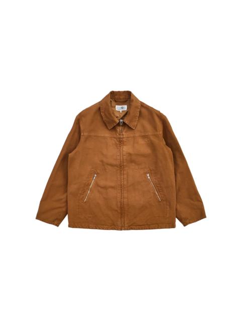 MM6 Maison Margiela MM6 Tan Canvas Zip-Up Jacket