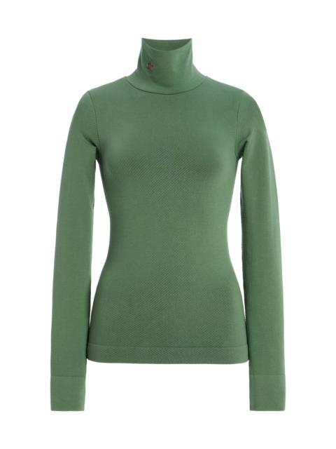 PERFECT MOMENT Merino Wool Thermal Top green