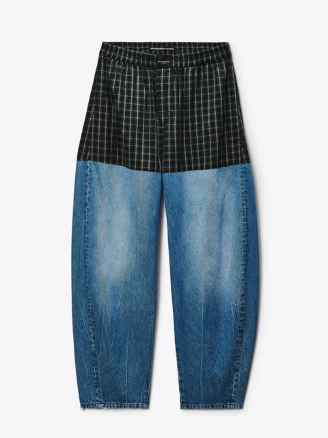 Alexander Wang Pre-Styled Wide-Leg Boxer Jean Loose Fit