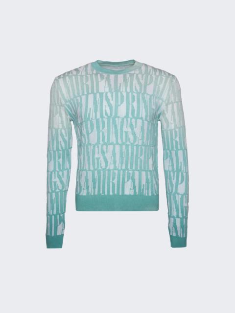 AMIRI X The Webster Palm Springs Knit Sweater Green