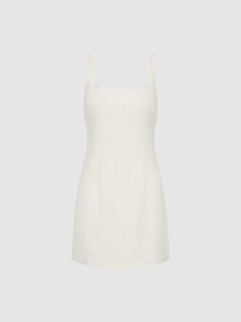 ST. AGNI Tailored Square Neck Mini Dress - Off White