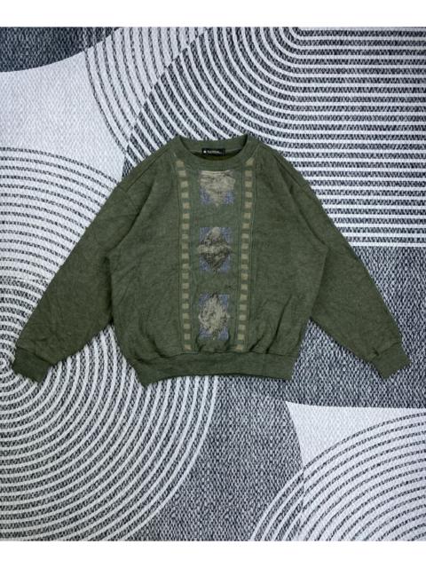 Other Designers Japanese Brand - Vintage Viesteni Green Olive Embroidery Sweatshirt