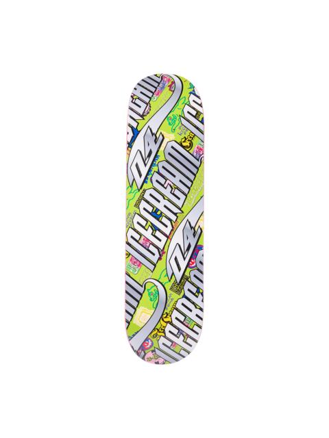 ICECREAM CHROME LOGO AOP SKATE DECK