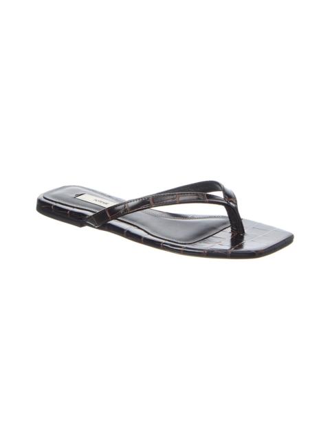 TOTEME TOTEME Croc-Embossed Leather Sandal