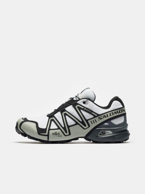 SALOMON Speedcross 3 Gore-Tex Sneaker in White/Metal/Turbulance