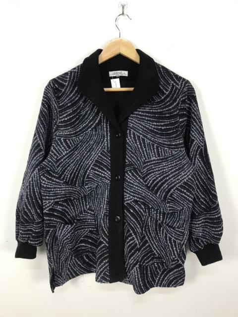 Other Designers Japanese Brand - Lavenna Queen Abstract Pattened Knit Cardigan #2879