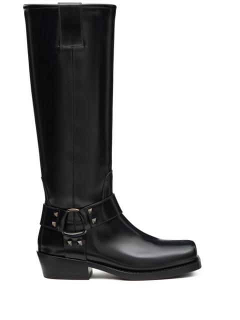 40 Rockstud Biker Boots