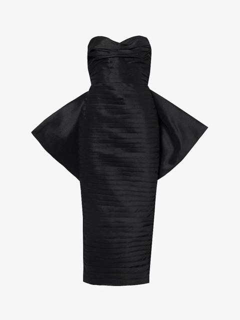 RACHEL GILBERT Marji strapless stretch-woven blend midi dress
