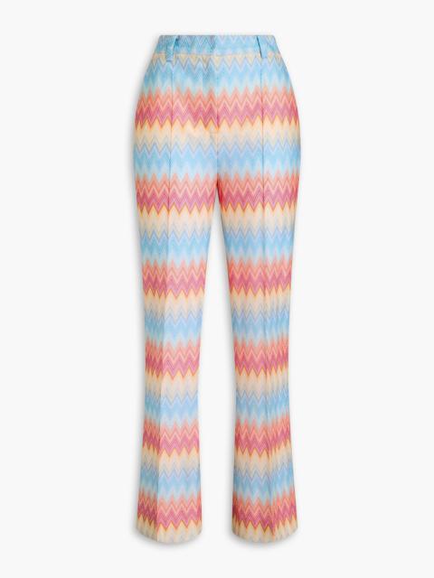 Missoni Crochet-knit bootcut pants
