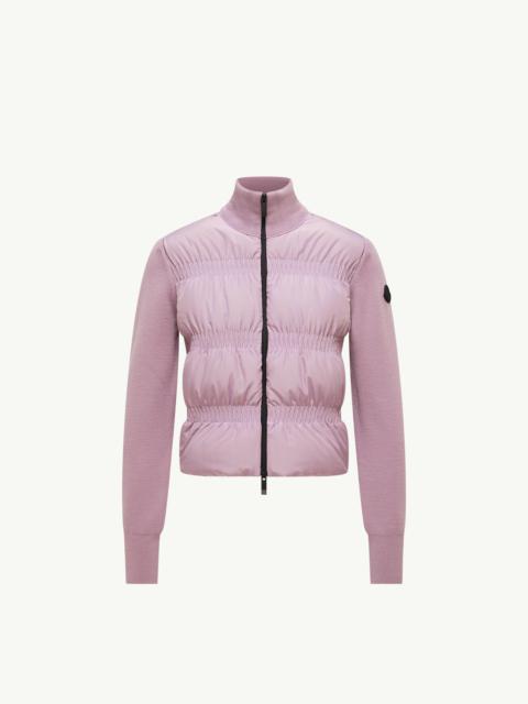 Moncler Padded Wool Zip-Up Cardigan