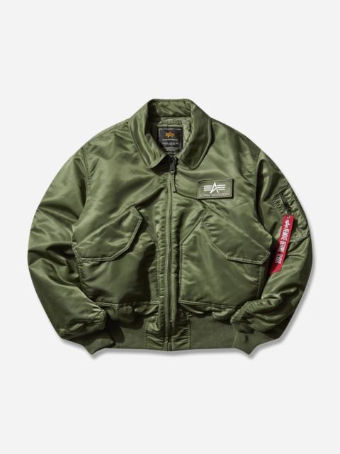 ALPHA INDUSTRIES Men's CWU-45 Heritage Bomber Jacket Sage Green