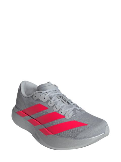 adidas adidas Adizero Evo SL Running Shoe in Silver/Lucid Red/Iron at Nordstrom