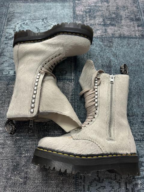 Rick Owens Rick Owens x Dr. Martens collaboration horsehair riding boots