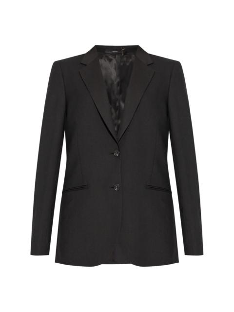 notched-lapels wool blazer