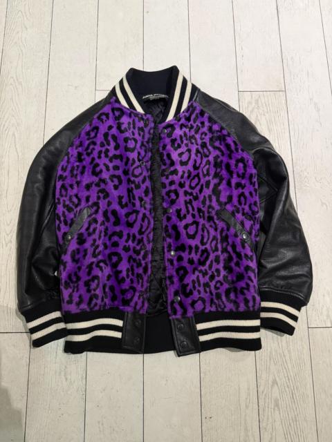 Junya Watanabe MAN Junya Watanabe Archive Purple Leather Varsity Jacket