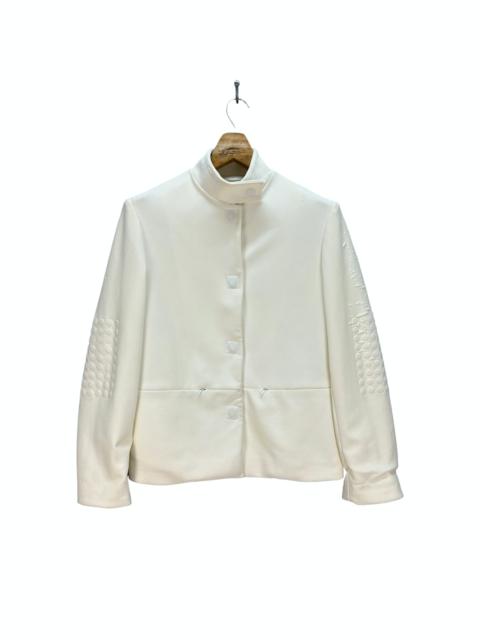 FENDI FENDI JEANS ANTI STRESS MAGNET BUTTON WHITE JACKET #8182-209