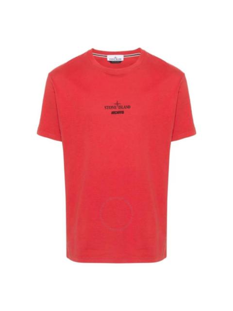 Stone Island Stone Island Archivio Print Slim-Fit Cotton T-Shirt