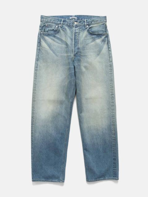 AURALEE Selvedge Faded Heavy Denim Wide Pants Faded Indigo